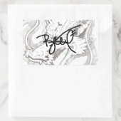 Sticker Rectangulaire Japanese Dragon Séries (Sac)