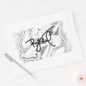 Sticker Rectangulaire Japanese Dragon Séries (Enveloppe)