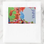Sticker Rectangulaire Japon (Sac)