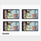 Sticker Rectangulaire Japon (Feuille)