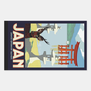 Sticker Rectangulaire Japon