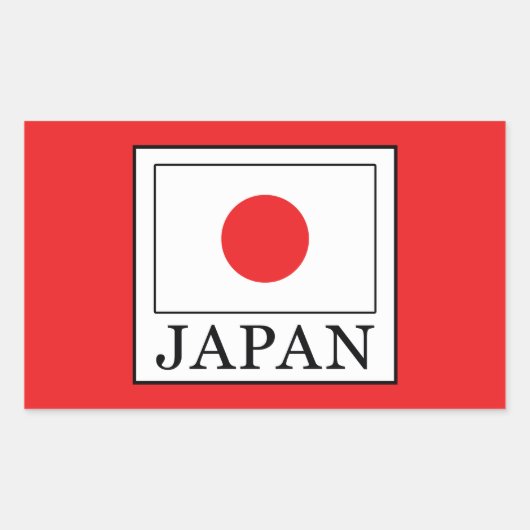 Sticker Rectangulaire Japon (Devant)