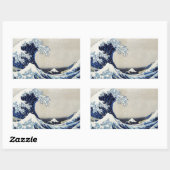 Sticker Rectangulaire Japonais Ukiyoe Art vol.4 (Feuille)