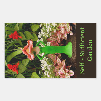 Sticker Rectangulaire Jardin autonome - Art
