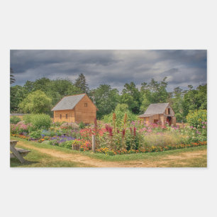 Sticker Rectangulaire Jardin dans les Adirondacks