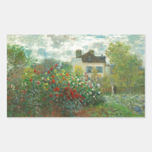 Sticker Rectangulaire Jardin des artistes de Monet dans Peinture d'Argen