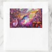 STICKER RECTANGULAIRE JARDIN DES OMBRES PERDUES / ESCALIERS MYSTIQUES (Sac)