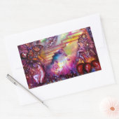 STICKER RECTANGULAIRE JARDIN DES OMBRES PERDUES / ESCALIERS MYSTIQUES (Enveloppe)