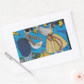 STICKER RECTANGULAIRE JARDIN D'ÉTÉ (Enveloppe)