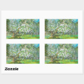 Sticker Rectangulaire Jardin fleuri (Feuille)