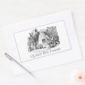 Sticker Rectangulaire Jardin Queen Bee Hive Promotionnels (Enveloppe)
