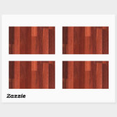 Sticker Rectangulaire Jarrah Sol en bois rouge foncé (Feuille)