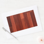 Sticker Rectangulaire Jarrah Sol en bois rouge foncé (Enveloppe)