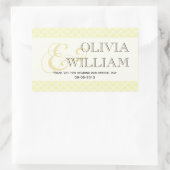 Sticker Rectangulaire Jaune gris marocain en carrelage et mariage (Sac)