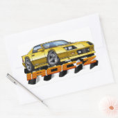Sticker Rectangulaire Jaune IROC Z (Enveloppe)