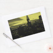 Sticker Rectangulaire Jaune pointu Noir New York City (Enveloppe)