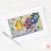 Sticker Rectangulaire Jaune, Rouge, Bleu par Wassily Kandinsky (Enveloppe)