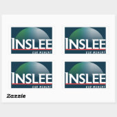 Sticker Rectangulaire Jay Inslee 2020 (Feuille)
