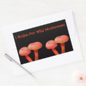 Sticker Rectangulaire Je Braque Pour Champignons Mignonne Nature (Enveloppe)