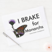 Sticker Rectangulaire Je Braque Pour Les Monarques (Enveloppe)