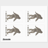 Sticker Rectangulaire Je crois 2 (Feuille)
