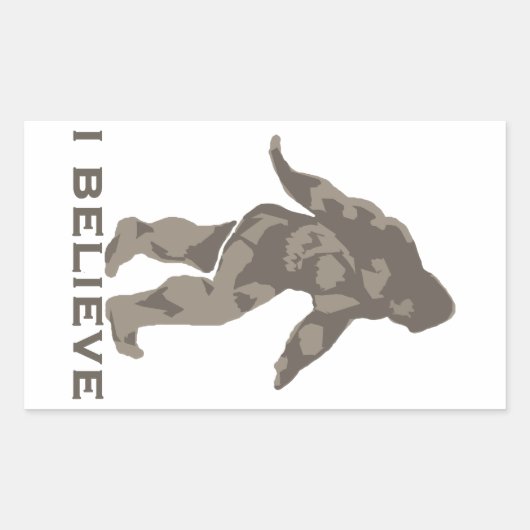 Sticker Rectangulaire Je crois 2 (Devant)