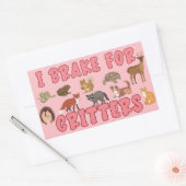 Sticker Rectangulaire Je freins pour les critères (Enveloppe)