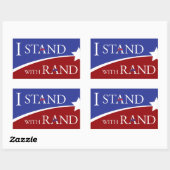 Sticker Rectangulaire Je Me Trouve Avec Du Rand (Feuille)