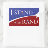 Sticker Rectangulaire Je Me Trouve Avec Du Rand (Sac)