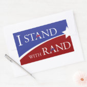 Sticker Rectangulaire Je Me Trouve Avec Du Rand (Enveloppe)