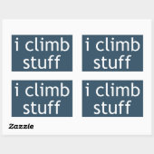 Sticker Rectangulaire Je Monte Des Stups (Feuille)