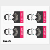 Sticker Rectangulaire Je m'oppose (Feuille)
