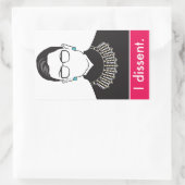 Sticker Rectangulaire Je m'oppose (Sac)