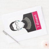 Sticker Rectangulaire Je m'oppose (Enveloppe)