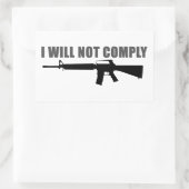 Sticker Rectangulaire Je ne me conformerai pas (Sac)