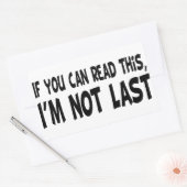 Sticker Rectangulaire Je ne suis pas Dernier (Enveloppe)