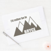 Sticker Rectangulaire Je préfère être à Bryce Canyon Mountain (Enveloppe)