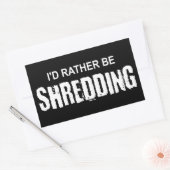 Sticker Rectangulaire Je préfère me déchiqueter (Enveloppe)
