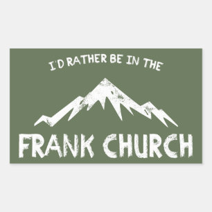 Sticker Rectangulaire Je Préférerais Être Dans L'Église Frank
