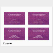 Sticker Rectangulaire Je sers le Seigneur tout le temps. (Feuille)