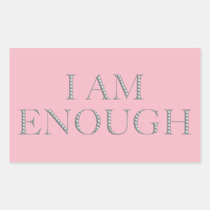 Sticker Rectangulaire Je suis assez inspirant