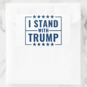Sticker Rectangulaire Je Suis Avec Le Signe Trump 2024 (Sac)