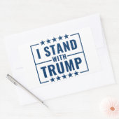 Sticker Rectangulaire Je Suis Avec Le Signe Trump 2024 (Enveloppe)