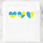 Sticker Rectangulaire Je Suis Du Coeur De L'Ukraine (Sac)