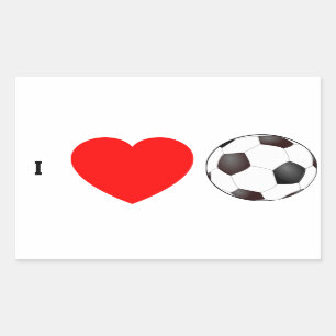 STICKER RECTANGULAIRE JE SUIS FAN DE FOOTBALL