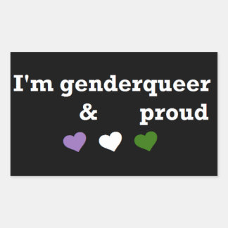 Sticker Rectangulaire Je suis gay et fier