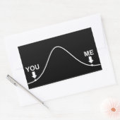 Sticker Rectangulaire Je suis intelligente (Enveloppe)