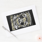 Sticker Rectangulaire Je suis Machiniste (Enveloppe)