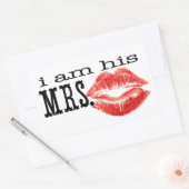 Sticker Rectangulaire Je suis Sa Madame. (Enveloppe)