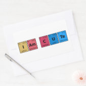 Sticker Rectangulaire Je suis une table périodique mignonne (Enveloppe)